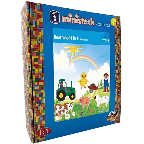 Ministeck MC37583 Ministeck 37583 Boerderijset 4 in 1, 1.000 steentjes