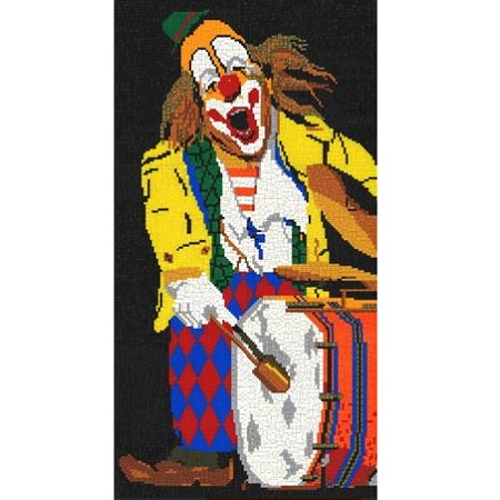 Ministeck MC41248 Stickit Clown met trommel, ca. 12.800 steentjes, compatible met Ministeck
