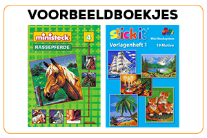 Ministeck en Stick-it voorbeeldboekjes